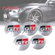 4pcs 56/60/65mm GR Sport 3D Car Wheel Center Hub Cap Badge Emblem Decal Sticker Toyota