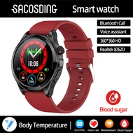 2023 Bluetooth Call Smart Watch ECG+PPG Non Invasive Blood Glucose Watch Men Clock Heart Rate Health Smartwatch For Android IOS