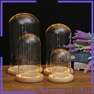 Ready StockGlass Cloche With LED Base For Christmas Wedding Decoration[ALMENCLA1]