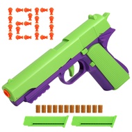 Toy Gun M Empty Shell Ejecting Fun Toy Soft Bullet Nerf Gun Fully Automatic Reloading Ideal Gifts fo