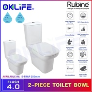 Rubine [RI-201S10] Toilet Bowl White 2 Piece Toilet Bowl