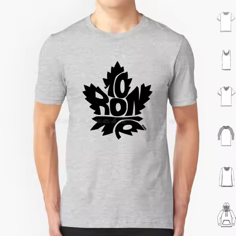 Black T Shirt Cotton Men Women DIY Print Hockey Ontario Six 6ix Blue Jays Raptors Ice Skate Yyz Logo