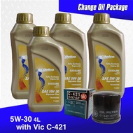 ACDelco Supreme Plus SAE 5W-30 API SP Fully Synthetic Oil Change Package for Ford Ecosport (2012 to present) / Ford Fiesta / Ford Focus / Mazda CX-3 / Mazda CX-5 / Ford Escape 1.6L [ 4 Liters + Vic filter ]