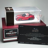 WAM What a Machine 1: Ferrari 599 GTO Pininfarina Rosso Fuoco RESIN Model Car
