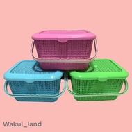 / KNITTED BASKET / PARTY BASKET MULTIPURPOSE BASKET UNIQUE/ BASKET MULTIFUNCTIONAL BASKET / COLORED 