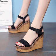 Deevan 1591774321 Dép đế xuồng dép đế xuồng sandal đế xuồng dép xuồng dép xinh cho nữ dép cao đế xuồ