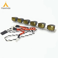 Hawlee อุปกรณ์อะไหล่ไฟเอลอีดีหลังคา RCโคมไฟหลังคาบาร์ไฟ LED รถ RC สำหรับ MN86SK MN82ของเล่น99S 1/12ร