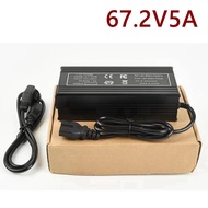 60V Fast Charger 67.2V/5A Charger For 16S 60V lithium Battery Charger GX16 Connector Strong Heat Dis