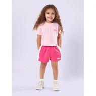 Bộ đồ phối hợp Good Vibes cho bé gái mùa hè hai mảnh tay ngắn thoải mái mặc ban ngày, thường ngày, v