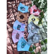 Tie dye Mask bt21bt21/bt21 Mask Tie dye Mask bt21 Mask bt21/Mask bt21