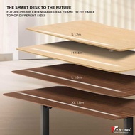 Titus Ttracing Walnut Oak Edition Ergonomic Standing Height Adjustable Computer PC Gaming Desk