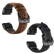 Genuine Luxury Leather Replacement Watch Strap Band For Garmin Fenix 5 /Fenix 5X