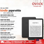 (Free Screen Protector) 2024 Amazon Kindle Paperwhite 12th Generation with new 7" glare-free display
