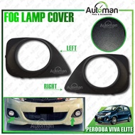 Perodua Viva Elite Front Bumper Fog Lamp Cover Black
