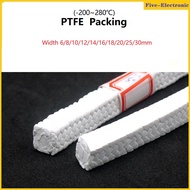 Width 6mm~30mm PTFE Sealing Tape Braided Compression Packing Vinyl Fiber Packing PTFE Filled Gland R