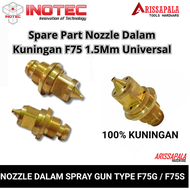 Nozzle dalam Spray gun F75 sparepart F75 Nozel Spuyer Spet f75 Universal