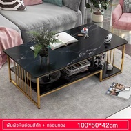โต๊ะรับแขก มินิมอลโต๊ะนํ้าชา โต๊ะกาแฟ โต๊ะกลางโซฟา ลายหินอ่อนโต๊ะกลาง โต๊ะข้างโซฟา เรียบง่าย สวยทันสมัย  พร้อมส่งจากไทย