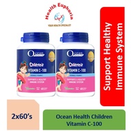 Ocean Health Children's Vitamin C-100 Chewable Tab 2x60s
