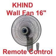 KHIND Wall Fan / Kipas Dinding 16" Remote Control WF16JR MQU