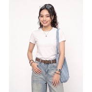 DP Women | Round Neck White T-Shirt - KL6512