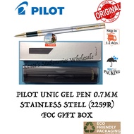 PILOT UNIC GEL PEN 0.7MM STAINLESS STEEL 2259R / PILOT UNIC GIFT PEN STAINLESS STEEL 2259  (READY ST