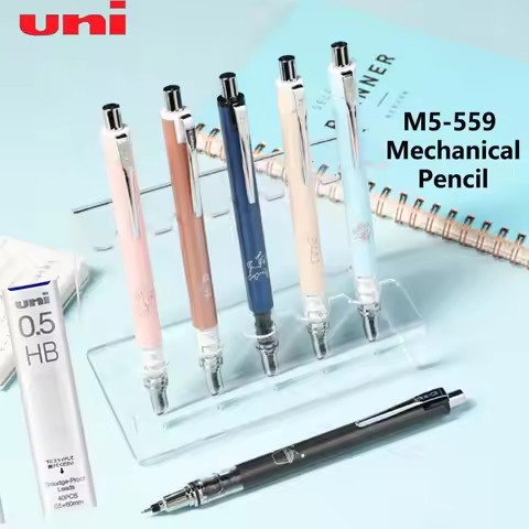Japan UNI M5-559 Mechanical Pencil 0.5 ADVANCE Auto Rotating Non-Break 2X Speed KuruToga Propelling 