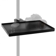 6.75 x 8.93 inch Microphone Stand Tray with Crab Clamp for Live Streaming / Concert Performance / St