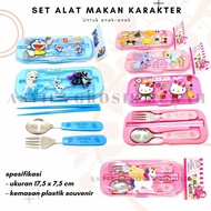 Spoon Fork Chopsticks Set/children's Cutlery Set/Character Cutlery Set