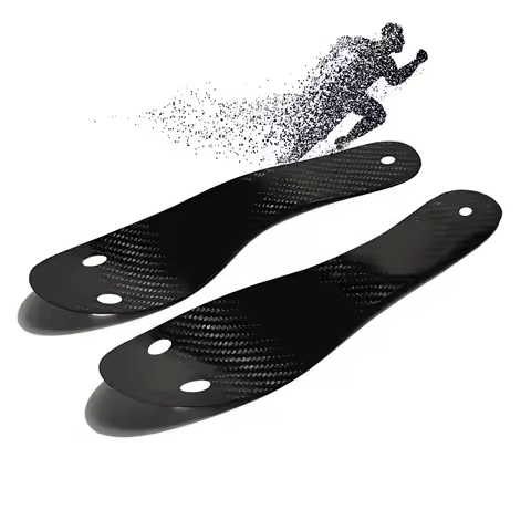 Carbon Plate Strong Boost Insole 35° for Running Arch Support Sports Enhanced Anti Tors 1Pair Carbon