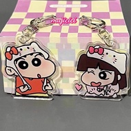 Mujicici Crayon Shin-chan Xiaoai keychain suitable acrylic keychain pendant bestie doublebag