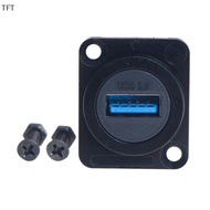 (FTT) USB Type D Metal Socket PASS Connector Dual 3.0 New