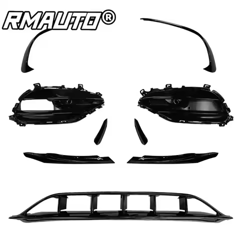 W176 Lip AMG Style Car Front Bumper Lip Splitter Spoiler Side Canards For Mercedes Benz A-Class W176