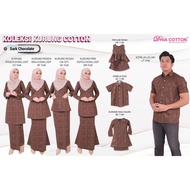 [DHIA] RAYA2024 Dark Chocolate 1148 - Baju Kurung Sedondon Ibu dan Anak|Baju Kurung Moden|Kedah|Riau|Mini by Dhia Cotton