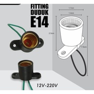 FITTING DUDUK PLASTIK E14 FITTING LAMPU HIAS / FITTING LAMPU GANTUNG ATN