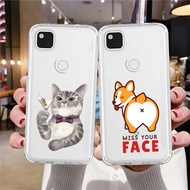 Cute Cat Dog Phone Case Google Pixel 7 Pro 6a 6 5a 4 3a 3 2 XL Ultra Thin Shockproof Transparent Soft Cover