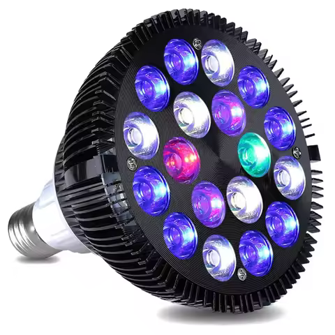 LED Spotlight Aquarium Light Algae Grow Light Coral Plant Grow Aquarium Lamp PAR38 Marine Lights E27
