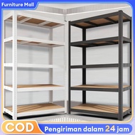 Rak Besi Siku 5 Susun Rak Serbaguna Rak Besi Susun Rak Serbaguna Rak Aquarium Rak Gudang 50*120*180C