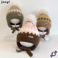 THUY Kids Earmuffs Cap, 2-5 Year Baby Thicken Baby Knitted Hat, Cute Warm Windproof Baby Ear Protect
