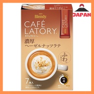 AGF Blendy Cafe Latory Stick Rich Hazelnut Latte 7 sticks x 6 boxes (Stick Coffee) 10.5 grams (x 42)