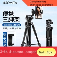 YQ47 SOMITA ST-666 Camera Tripod SLR Portable Professional Tripod Three Dimensional Cloud Platform Mobile Phone Tripod P