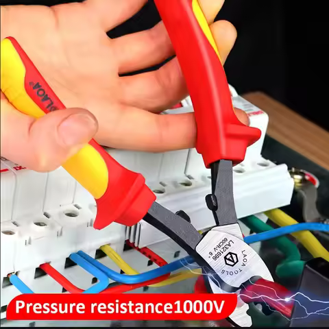 LAOA Insulated Cable Cutter 1000V Electrician Professional Pliers Shock Wire Stripper Tool VDE Plier