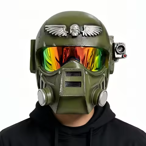 Astra Militarum Style Soldier Helmet Sci-Fi Cosplay Resin Prop Adult Roleplay Halloween Collection G