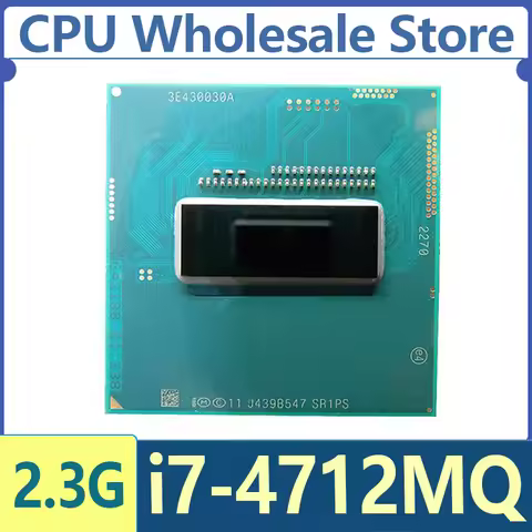 Intel Core i7-4712MQ SR1PS i7 4712MQ 2.30GHz CPU Processor Quad Core Eight Thread 6M 37W Socket G3 /