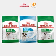 Royal Canin SHN Adult Dry Dog Food Mini Mature 8+ Mini Puppy Mini Adult 2kg Collection - Petmate size health nutrition