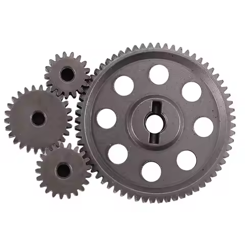 DELAM-4X Diff Differential Main Metal Spur Gear 64T 17T 21T 26T For HSP 94111 & 2PCS Aluminum Univer