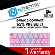 GLORIOUS GMMK 2 COMPACT  65% PRE BUILT MECHANICAL KEYBOARD - PINK - GLO-GMMK2-65-FOX-P