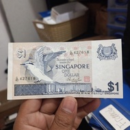 uang kuno 1 dollar singapura unc satu dollar