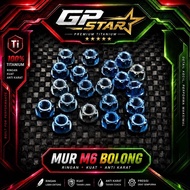 M6 HOLE TITANIUM NUT 10 thread M6 screw