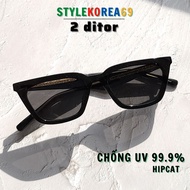 Korean 2DITOR anti-UV sunglasses with black Hipcat code, fashionable and stylish 2 ditor sunglasses