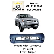 Toyota Hilux Vigo Kun25 2005 (4 DOOR) Front Bumper PP Plastic Malaysia (BUMPER DEPAN) 2006 2007 2008